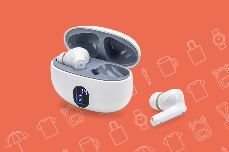 Auriculares brancos  sem fios